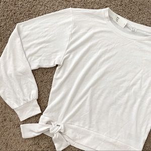 Gap Tie Long Sleeve Top NWT